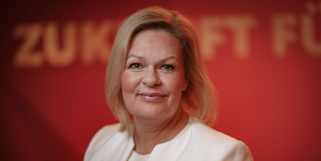 nancy faeser krankheit